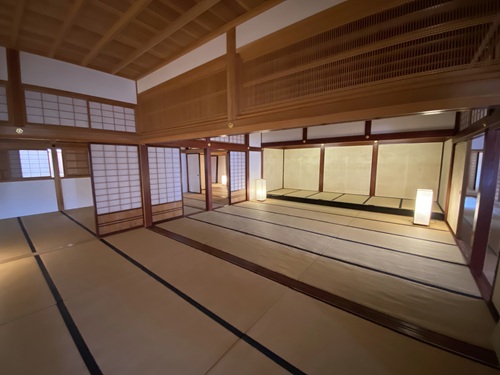 佐渡奉行所内の大広間